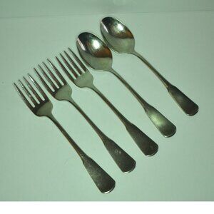 Oneida USA 5 Flatware Pieces Colonial Boston Pattern Forks Spoon Replacements